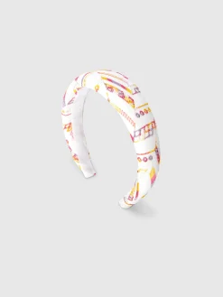 Bandeau pour cheveux avec broderie zig zag