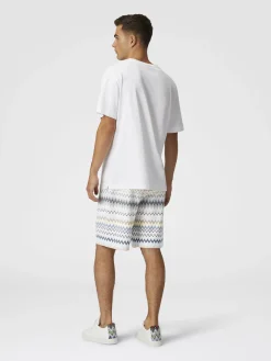 Bermuda en coton zig zag