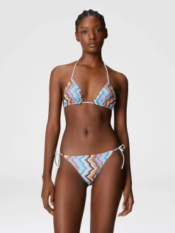 Bikini classique en viscose et lamé