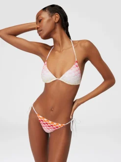 Bikini effet dentelle dégradé avec lurex