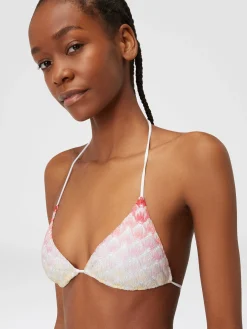 Bikini effet dentelle dégradé avec lurex