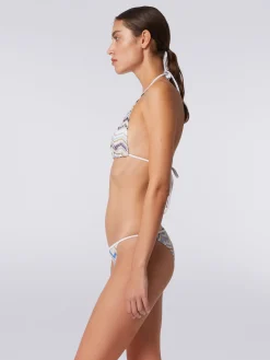 Bikini en crochet à zig zag avec lurex