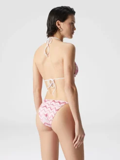 Bikini en viscose mélangée zigzag flammé