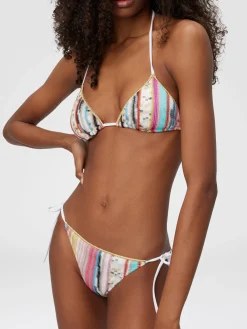 Bikini triangle en viscose lamé flammé