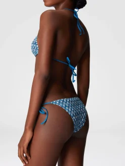 Bikini triangle en viscose lamé