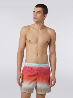 Boxer de bain avec imprimé dégradé
