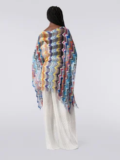 Caftan court en viscose à franges