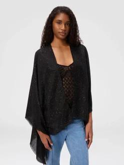 Cape en viscose avec détails lumineux