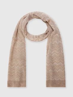 Écharpe en mélange de viscose zig zag