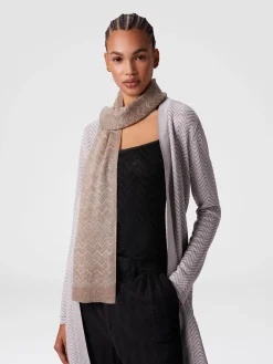 Écharpe en mélange de viscose zig zag