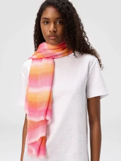 Écharpe en viscose avec motif zigzag