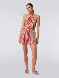 Combinaison courte en crochet avec encolure à l’américaine