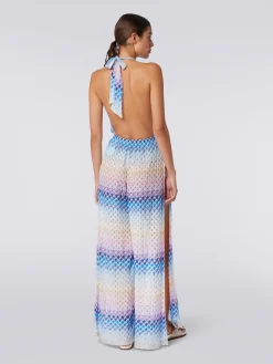 Combinaison longue à effet dentelle dégradé avec lurex