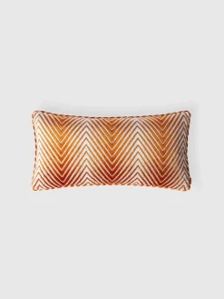 Coussin Ziggy 30x60cm en viscose zigzag