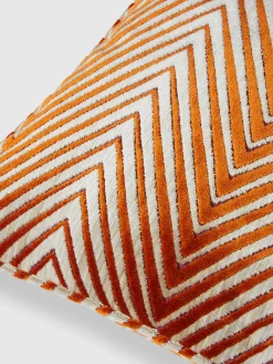 Coussin Ziggy 40x40cm en viscose zigzag