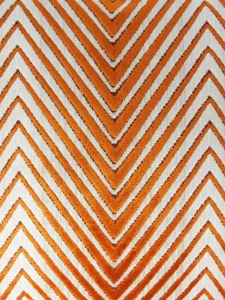 Coussin Ziggy 40x40cm en viscose zigzag