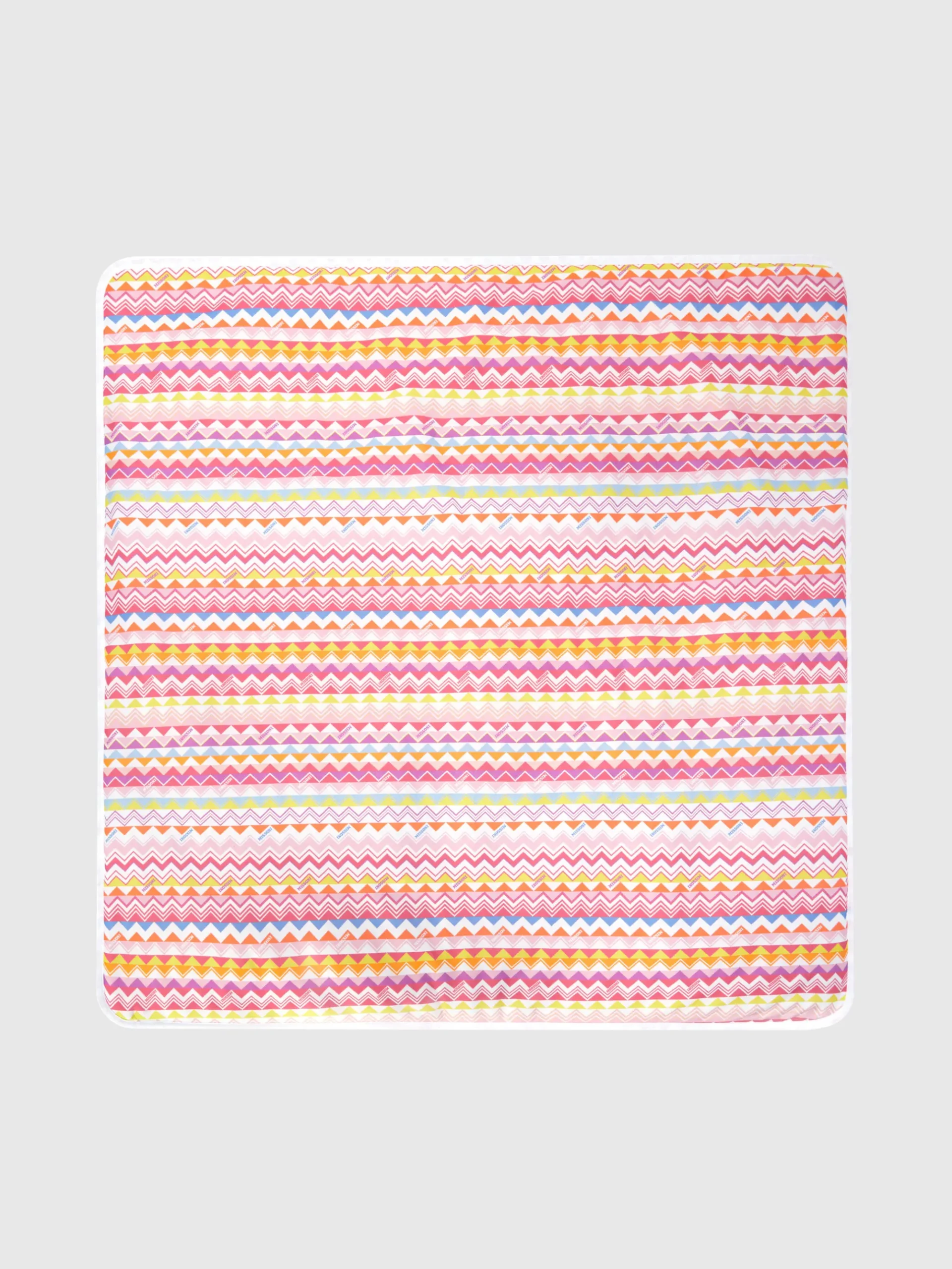 Couverture en 100 % coton avec imprimé zigzag