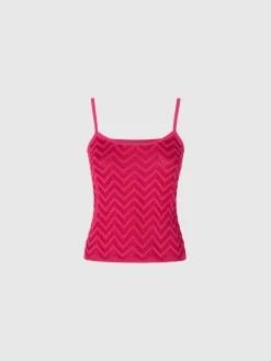 Débardeur à chevrons ton sur ton