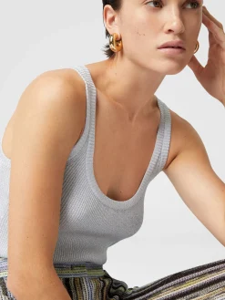 Débardeur en lamé de viscose