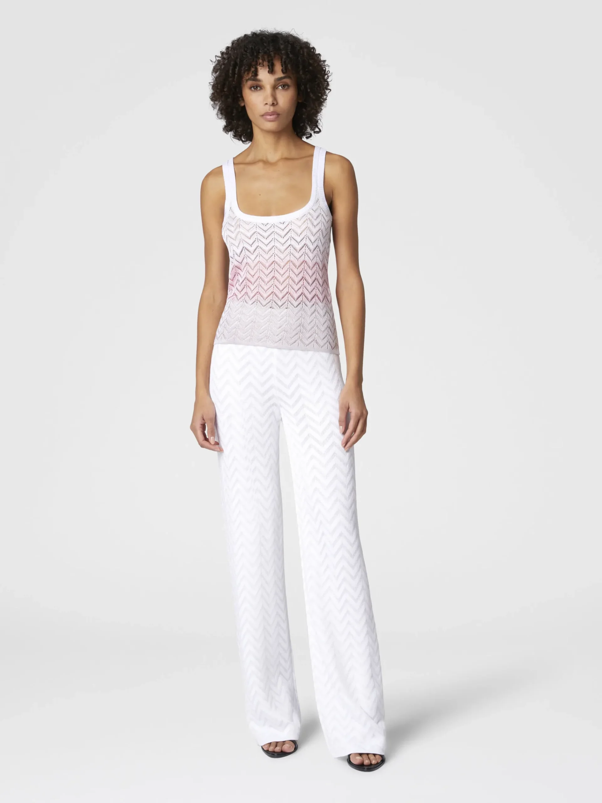 Débardeur en viscose chevron ombré