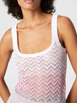 Débardeur en viscose chevron ombré