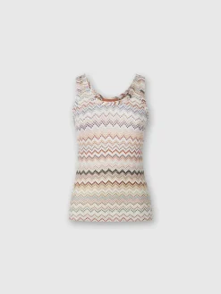 Débardeur en viscose zig zag dégradé