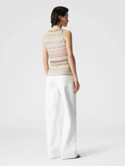 Débardeur en viscose zig zag dégradé