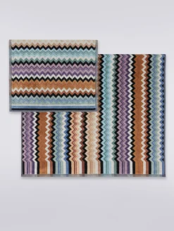 Deux serviettes en coton éponge Adam