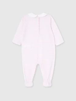 Ensemble barboteuse et bonnet pour nouveau-né en 100 % coton avec motif zigzag