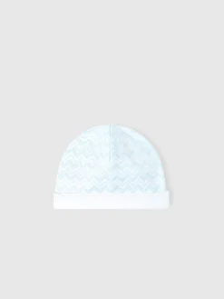 Ensemble barboteuse et bonnet pour nouveau-né en 100 % coton avec motif zigzag