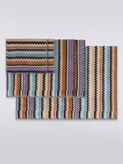 Ensemble de 5serviettes Adam en coton éponge à chevrons