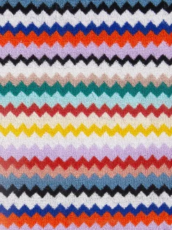 Ensemble de 2serviettes de bain Riverbero en coton éponge à zigzag