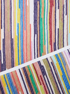 Ensemble de 2serviettes de bain Melody en coton éponge flammé