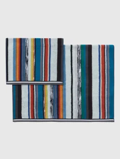 Ensemble de 2serviettes de bain Wooden en coton éponge