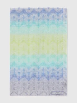 Foulard avec broderie dégradée en zig zag