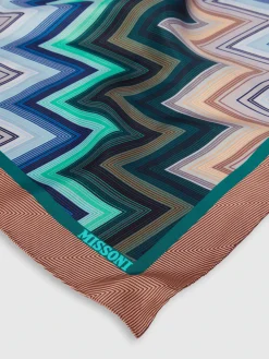 Foulard en pure soie zig zag