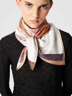 Foulard en soie Zigzag