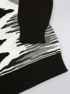 Haut à col rond en pure laine vierge