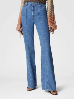 Jean à cinq poches taille haute