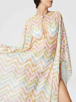 Long recouvert de tulle imprimé avec manches chauve-souris