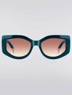 Lunettes de soleil en acétate légèrement enveloppantes