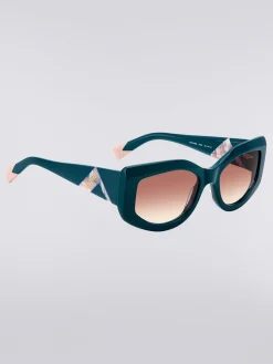 Lunettes de soleil en acétate légèrement enveloppantes