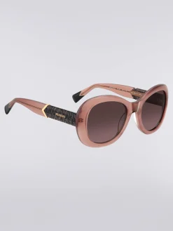 Lunettes de soleil ovales en acétate Missoni DNA