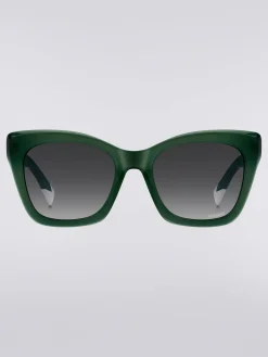 Lunettes de soleil rectangulaires en acétate