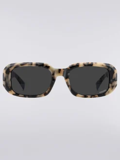 Lunettes de soleil rectangulaires en acétate