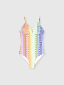 Maillot de bain une pièce avec imprimé à carreaux