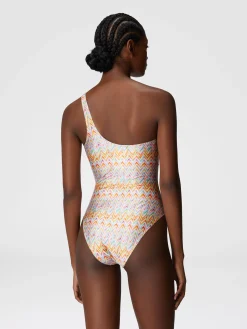 Maillot de bain une pièce monospalla en tissu technique
