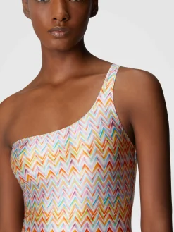 Maillot de bain une pièce monospalla en tissu technique