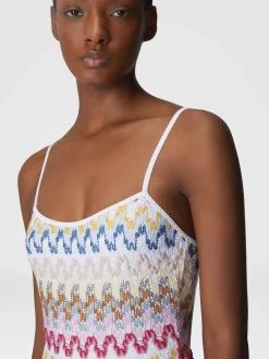 Maillot de bain une pièce en dentelle de viscose lamée