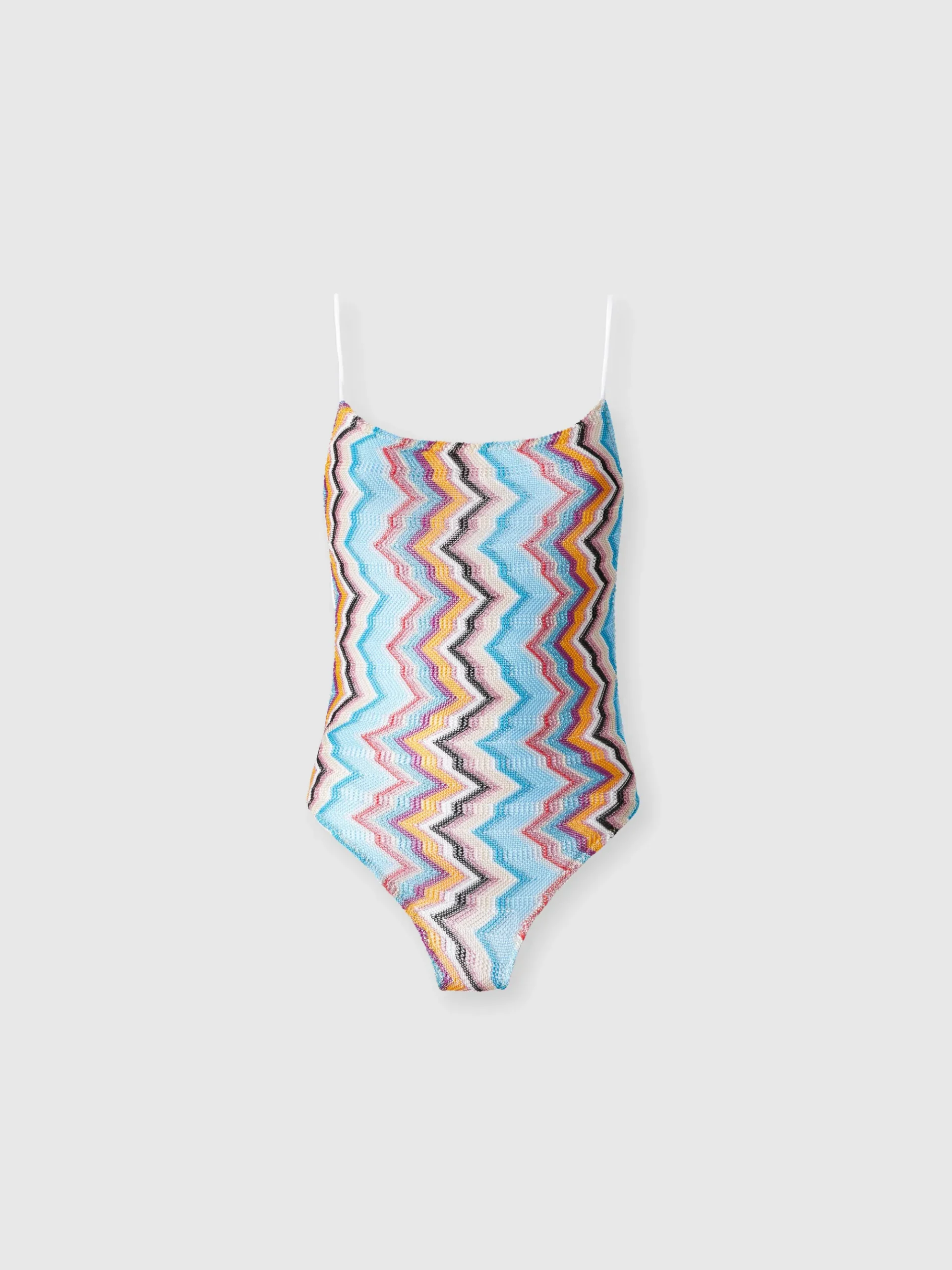 Maillot de bain une pièce sportif avec motif zigzag